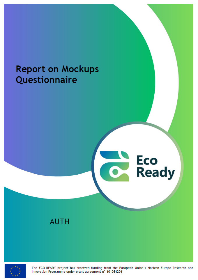 Report on Mockups Questionnaire cover