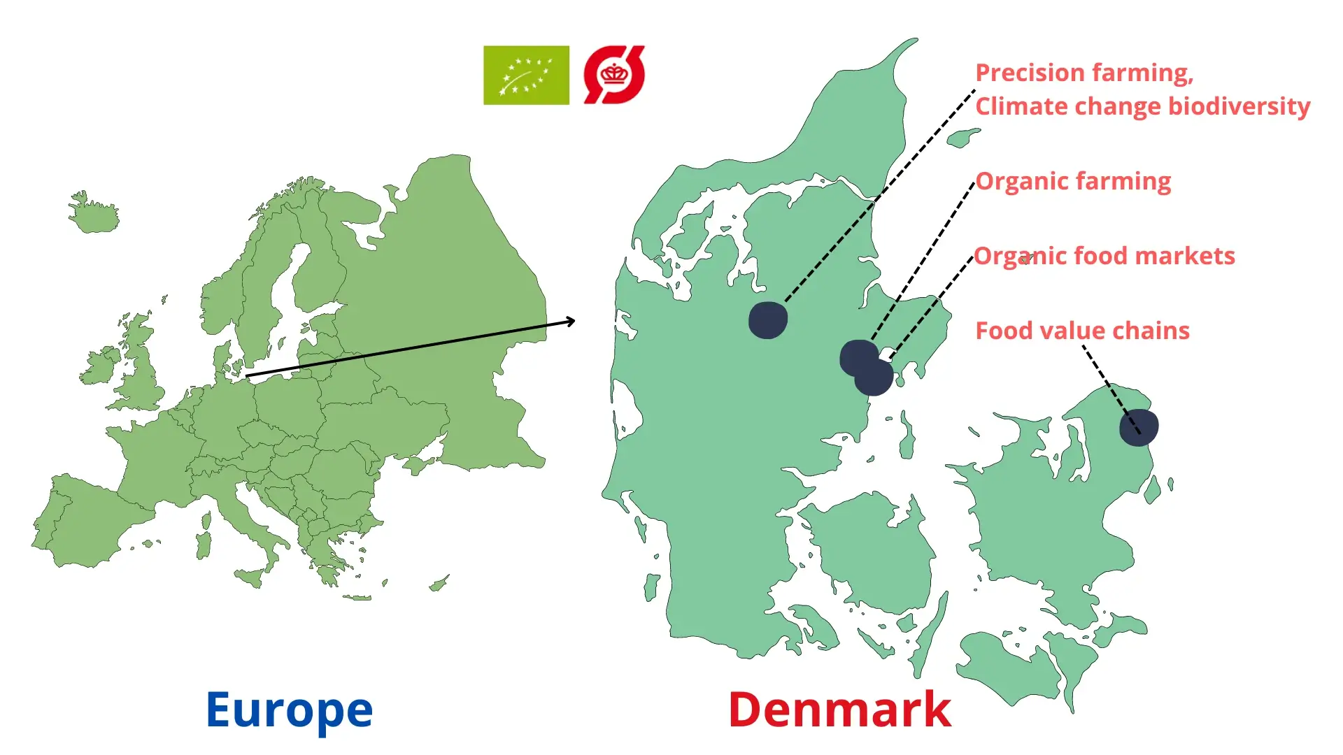 Europe Denmark Map