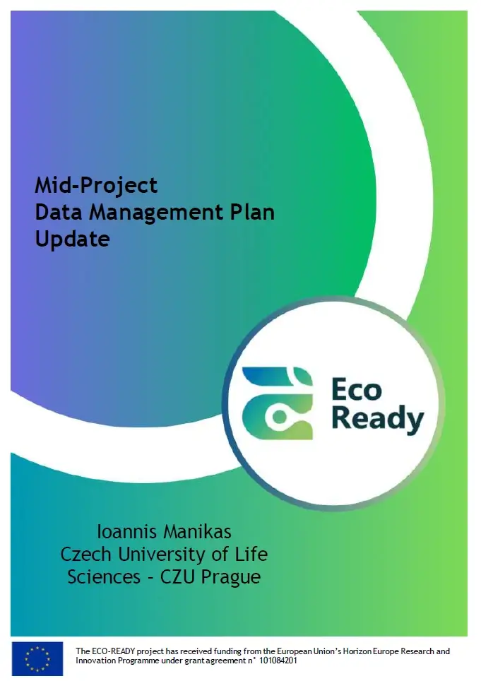 ECO-READY Mid-Project Data Management Plan Update cover